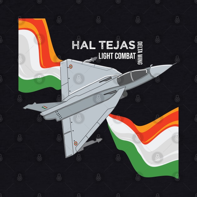 HAL Tejas Indian Fighter Fighterjet Aircraft India Pride by alltheprints